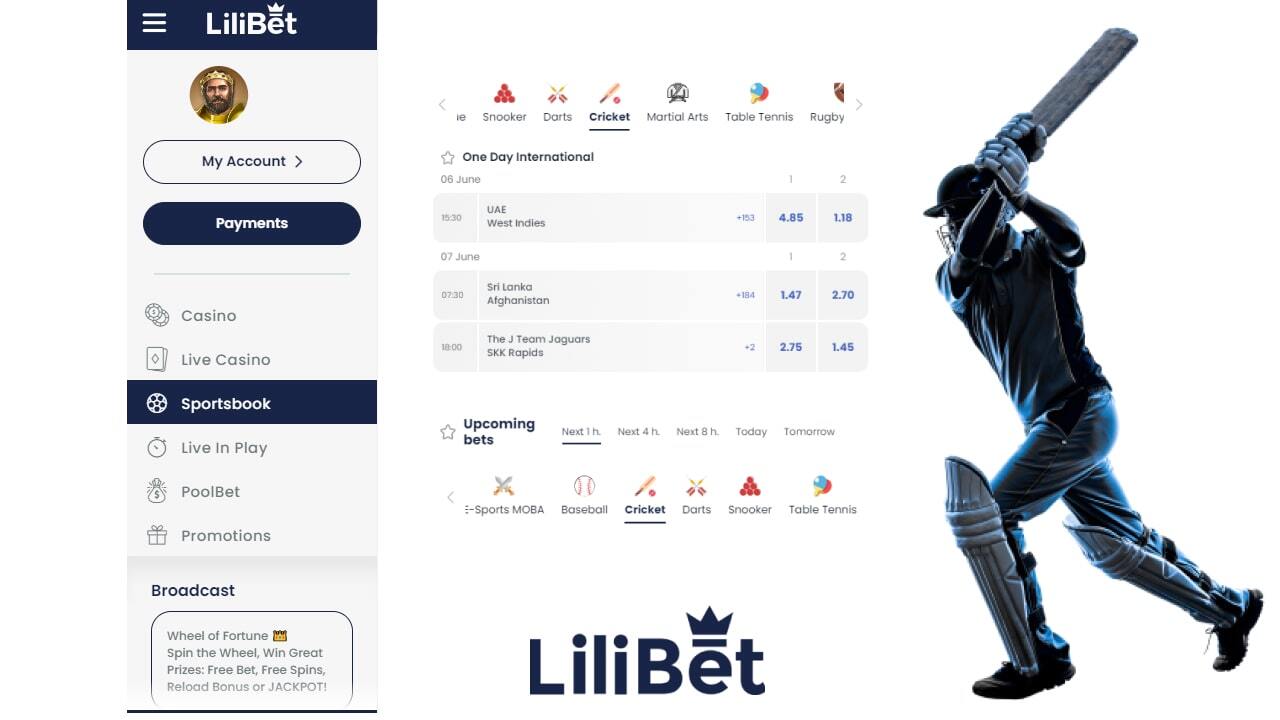 LiliBet cricket betting
