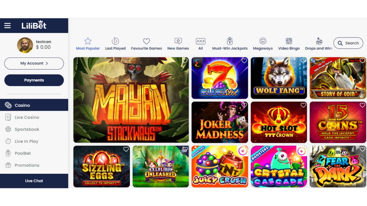 Lilibet Casino online pokies